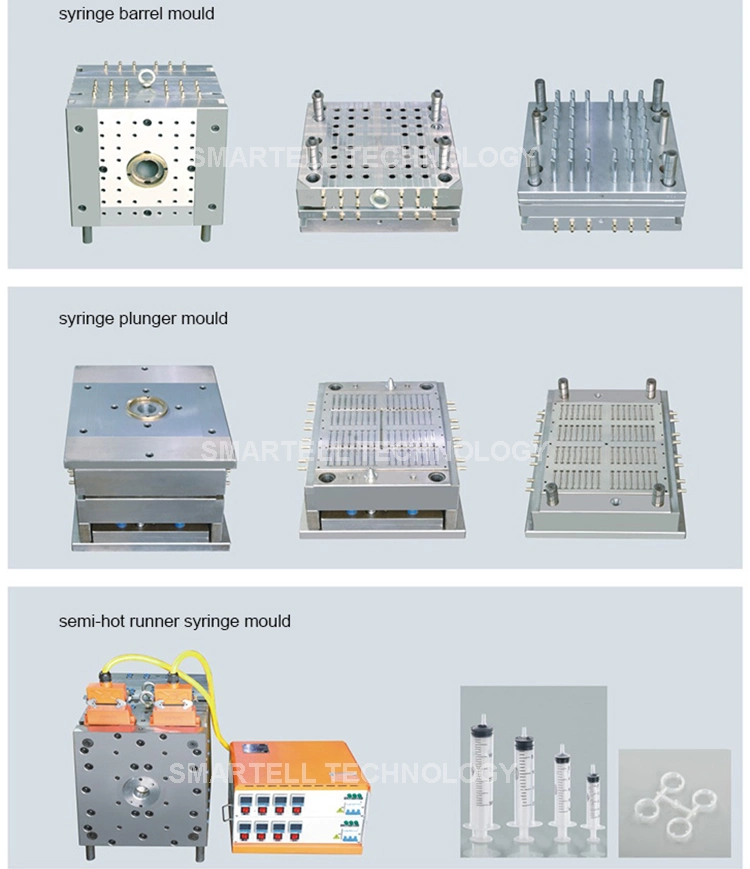 Syringe Steel Mould Manufacturers in China Medical Plastic Injection Gasket Plunger Design Needle Customization Mold with Best Price Good Quanlity